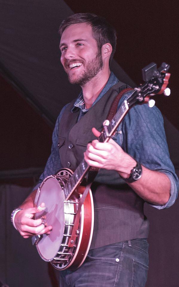 Will performing at the 2015 Bluegrass on the Green bluegrass festival in Mountlake Terrace, WA. Photo by Eric Frommer.