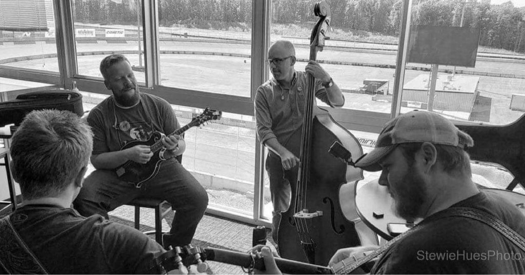 From left to right, Jake Workman, Jesse, Barry Reed, and Russ Carson. Photo by Sid Bolden