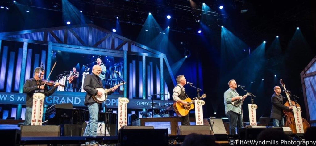 Lonesome River Band performing at The Grand Ole Opry. Photo by TiltAtWyndmills photography.