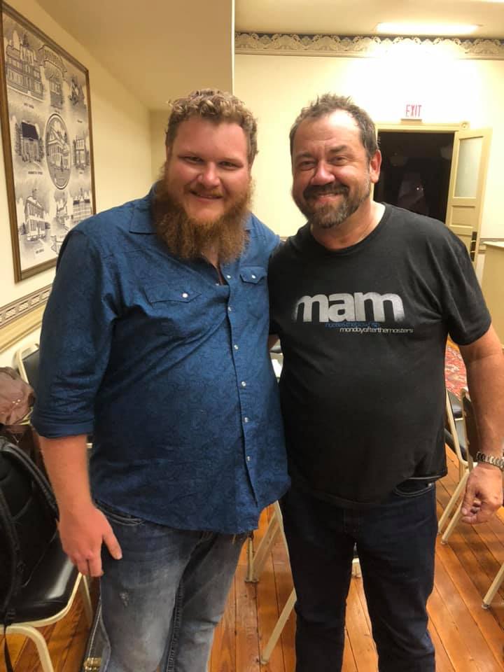 Will with Dan Tyminski. Photo by Kyle Leapard.